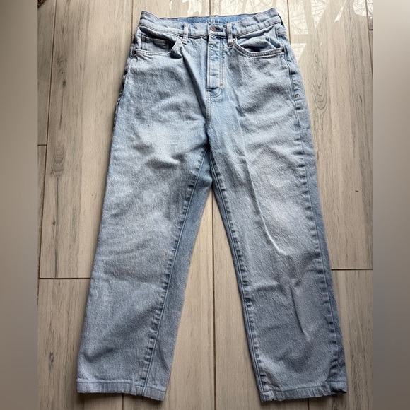 Ana a new approach Women high rise vintage straight leg Denim Blue jeans 4 - Picture 1 of 10